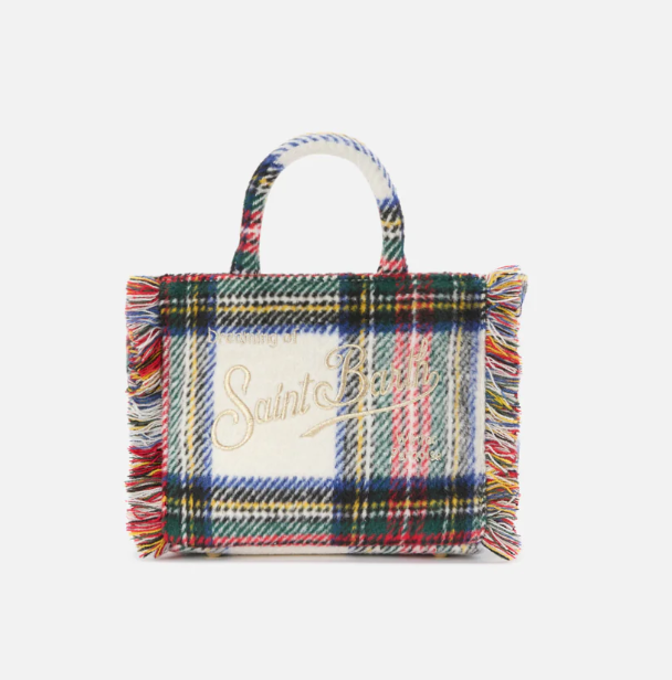Bolso de mano Vanity mini lana tartan